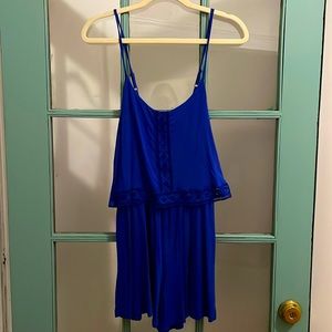Top Shop Blue Romper, SUPER SOFT, Size 6